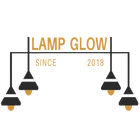 Logo of Lamp Glow with hanging lamp design on a white background